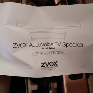 ZVOX AccuVoice TV Speaker